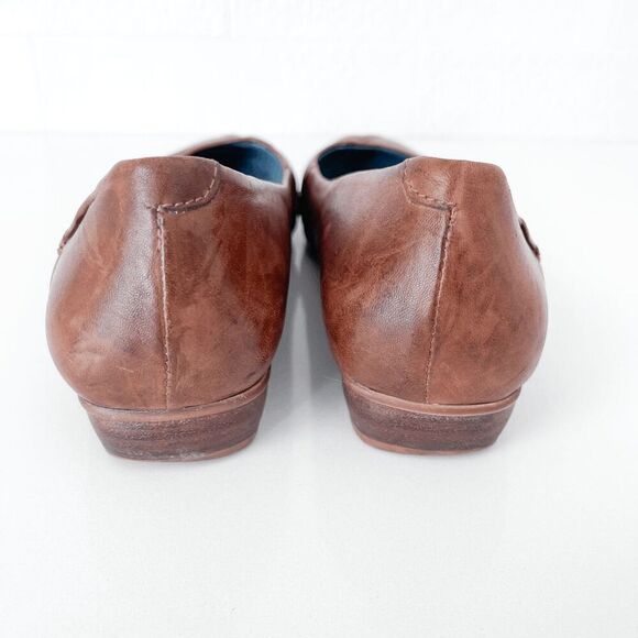 Arnold Churgin Womens Handmade Slip On Ballet Flat Leather Shoes Brown 36 - Picture 6 of 7